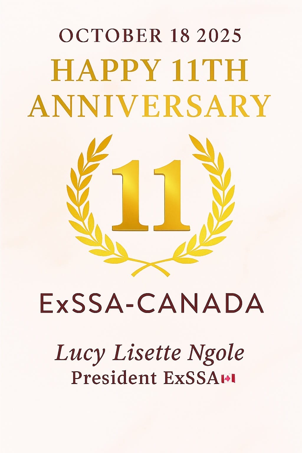 Happy 11th Anniversary EXSSA CANADA